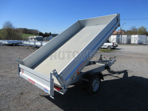 Bazarový sklápěcí přívěs VER SK 1,8T 2,65x1,55/0,30 ruč č.24