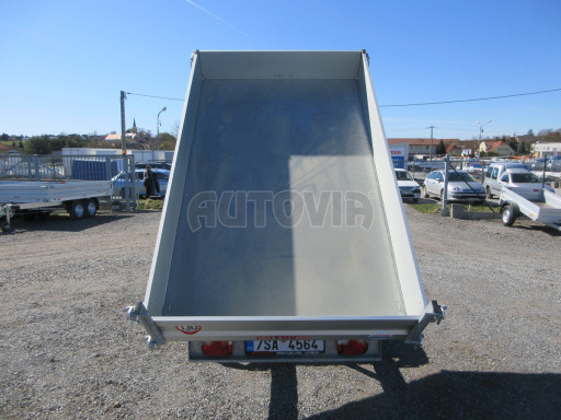 Bazarový sklápěcí přívěs VER SK 1,8T 2,65x1,55/0,30 ruč č.26