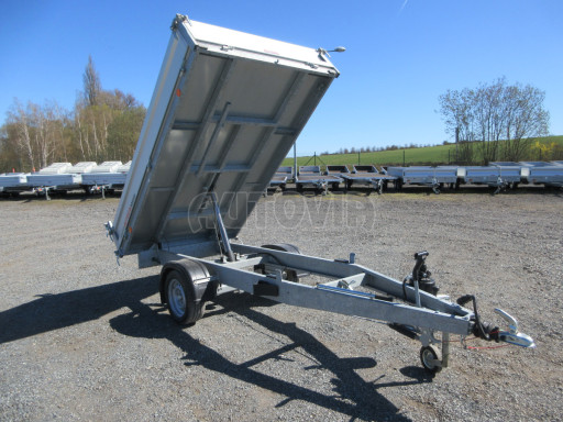 Bazarový sklápěcí přívěs VER SK 1,8T 2,65x1,55/0,30 ruč č.29