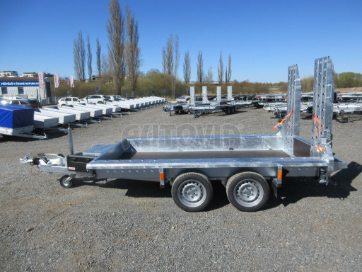 Celosvařený přepravník stavebních strojů FK 3,5T 2,98x1,54/0,25 KOMBI nájezdy č.5