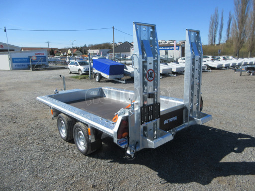 Celosvařený přepravník stavebních strojů FK 3,5T 2,98x1,54/0,25 KOMBI nájezdy č.6