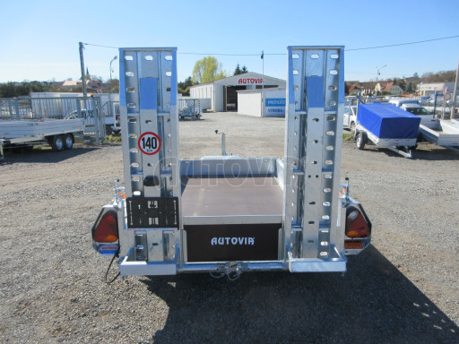 Celosvařený přepravník stavebních strojů FK 3,5T 2,98x1,54/0,25 KOMBI nájezdy č.7