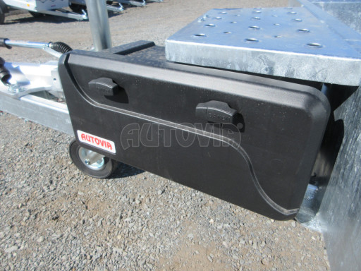 Celosvařený přepravník stavebních strojů FK 3,5T 2,98x1,54/0,25 KOMBI nájezdy č.12