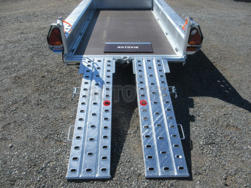 Celosvařený přepravník stavebních strojů FK 3,5T 2,98x1,54/0,25 KOMBI nájezdy č.19