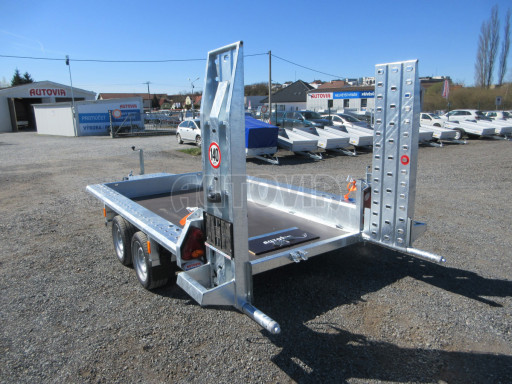 Celosvařený přepravník stavebních strojů FK 3,5T 2,98x1,54/0,25 KOMBI nájezdy č.3