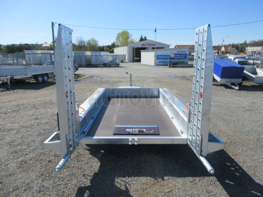 Celosvařený přepravník stavebních strojů FK 3,5T 2,98x1,54/0,25 KOMBI nájezdy č.21