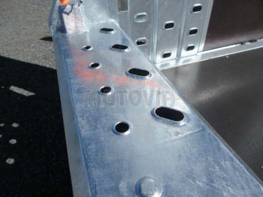 Celosvařený přepravník stavebních strojů FK 3,5T 2,98x1,54/0,25 KOMBI nájezdy č.24