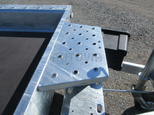 Celosvařený přepravník stavebních strojů FK 3,5T 2,98x1,54/0,25 KOMBI nájezdy č.25