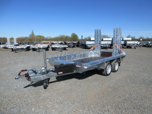 Celosvařený přepravník stavebních strojů FK 2,7T 2,98x1,54/0,25 KOMBI nájezdy č.2