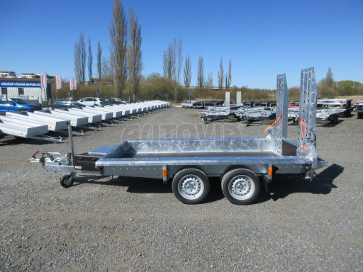 Celosvařený přepravník stavebních strojů FK 2,7T 2,98x1,54/0,25 KOMBI nájezdy č.5