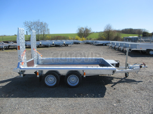 Celosvařený přepravník stavebních strojů FK 2,7T 2,98x1,54/0,25 KOMBI nájezdy č.9