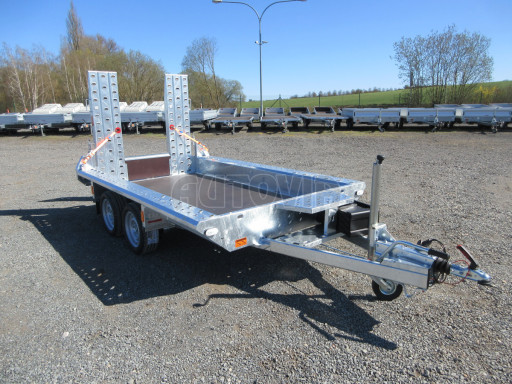 Celosvařený přepravník stavebních strojů FK 2,7T 2,98x1,54/0,25 KOMBI nájezdy č.10