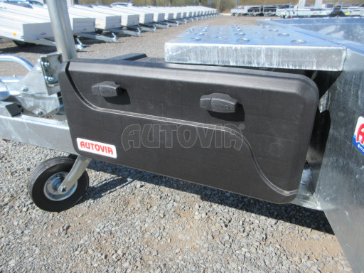 Celosvařený přepravník stavebních strojů FK 2,7T 2,98x1,54/0,25 KOMBI nájezdy č.11