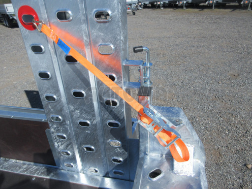 Celosvařený přepravník stavebních strojů FK 2,7T 2,98x1,54/0,25 KOMBI nájezdy č.13