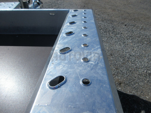 Celosvařený přepravník stavebních strojů FK 2,7T 2,98x1,54/0,25 KOMBI nájezdy č.16