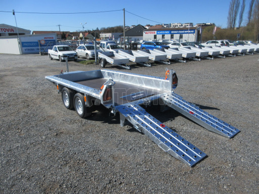 Celosvařený přepravník stavebních strojů FK 2,7T 2,98x1,54/0,25 KOMBI nájezdy č.3