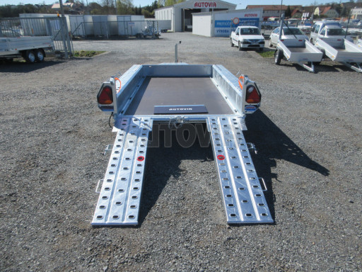 Celosvařený přepravník stavebních strojů FK 2,7T 2,98x1,54/0,25 KOMBI nájezdy č.17