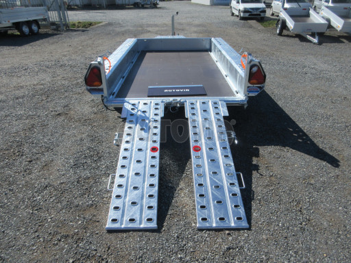 Celosvařený přepravník stavebních strojů FK 2,7T 2,98x1,54/0,25 KOMBI nájezdy č.19