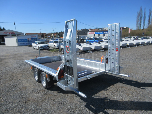 Celosvařený přepravník stavebních strojů FK 2,7T 2,98x1,54/0,25 KOMBI nájezdy č.1