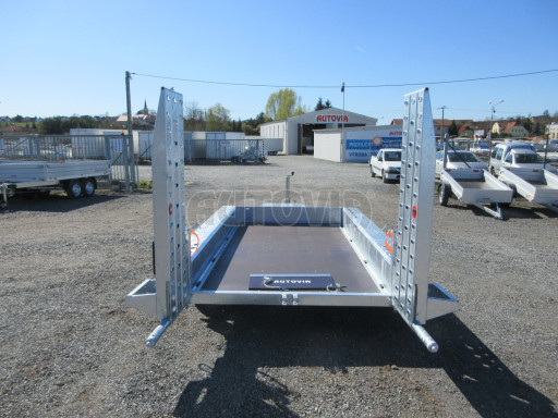 Celosvařený přepravník stavebních strojů FK 2,7T 2,98x1,54/0,25 KOMBI nájezdy č.21