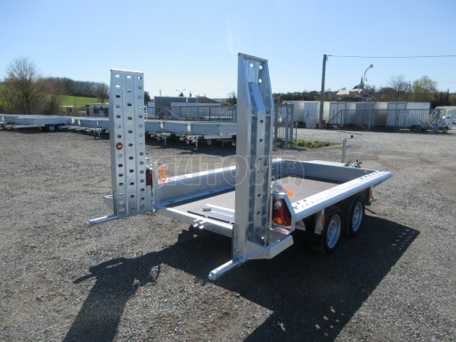 Celosvařený přepravník stavebních strojů FK 2,7T 2,98x1,54/0,25 KOMBI nájezdy č.22