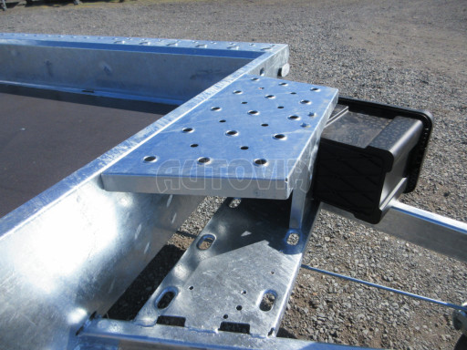Celosvařený přepravník stavebních strojů FK 2,7T 2,98x1,54/0,25 KOMBI nájezdy č.26