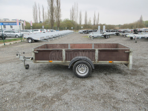 Bazarový nebrzděný přívěs PTO 750kg 3,00x1,30/0,40 POČ č.3