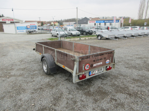 Bazarový nebrzděný přívěs PTO 750kg 3,00x1,30/0,40 POČ č.4