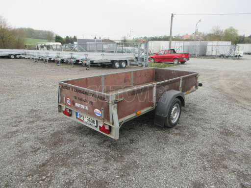 Bazarový nebrzděný přívěs PTO 750kg 3,00x1,30/0,40 POČ č.6