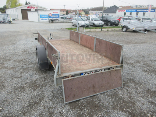 Bazarový nebrzděný přívěs PTO 750kg 3,00x1,30/0,40 POČ č.13