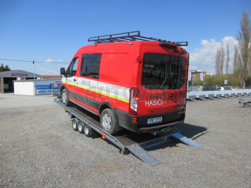 Nízkoložný hydraulicky sklopný přívěs AD 3,5T B3 5,13x2,09 plato 10