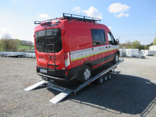 Nízkoložný hydraulicky sklopný přívěs AD 3,5T B3 5,13x2,09 plato 10