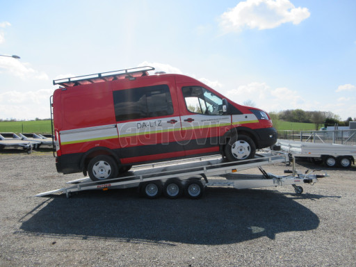 Nízkoložný hydraulicky sklopný přívěs AD 3,5T B3 5,13x2,09 plato 10