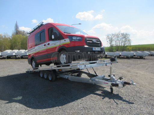 Nízkoložný hydraulicky sklopný přívěs AD 3,5T B3 5,13x2,09 plato 10