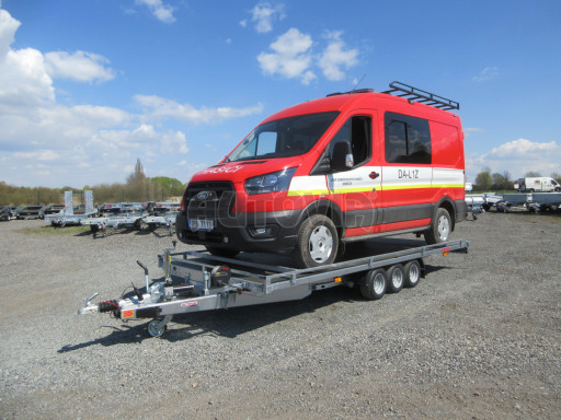 Nízkoložný hydraulicky sklopný přívěs AD 3,5T B3 5,13x2,09 plato 10