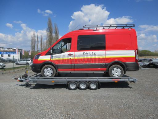 Nízkoložný hydraulicky sklopný přívěs AD 3,5T B3 5,13x2,09 plato 10