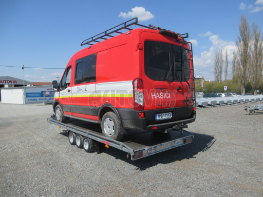 Nízkoložný hydraulicky sklopný přívěs AD 3,5T B3 5,13x2,09 plato 10