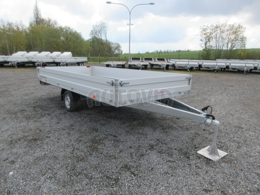Největší vyráběný nebrzděný nákladní přívěs ZV 45 750kg N1 4,50x2,00/0,35 zesílená náprava č.8