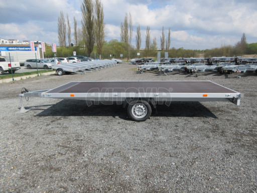 Největší vyráběný nebrzděný nákladní přívěs ZV 45 750kg N1 4,50x2,00 zesílená náprava-plato č.3
