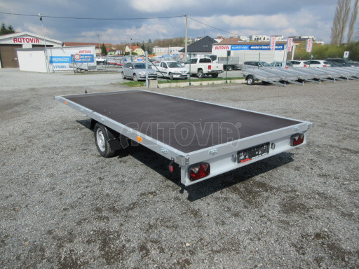 Největší vyráběný nebrzděný nákladní přívěs ZV 45 750kg N1 4,50x2,00 zesílená náprava-plato č.4