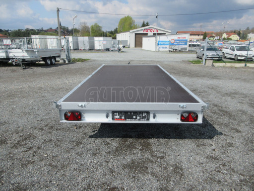 Největší vyráběný nebrzděný nákladní přívěs ZV 45 750kg N1 4,50x2,00 zesílená náprava-plato č.5