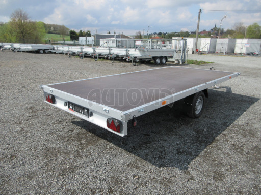 Největší vyráběný nebrzděný nákladní přívěs ZV 45 750kg N1 4,50x2,00 zesílená náprava-plato č.6