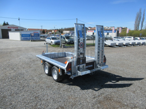 Celosvařený přepravník stavebních strojů FK 2,7T 2,45x1,35/0,25 KOMBI nájezdy č.2