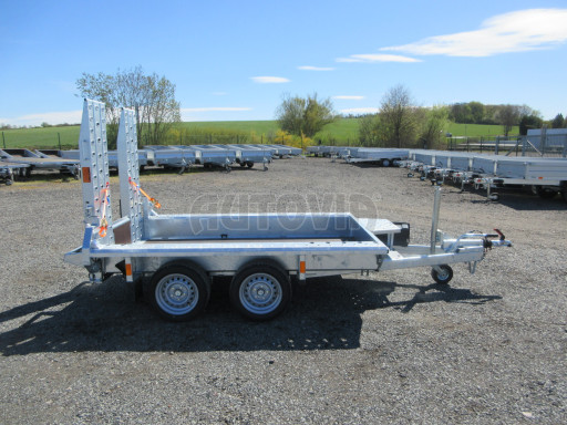 Celosvařený přepravník stavebních strojů FK 2,7T 2,45x1,35/0,25 KOMBI nájezdy č.7