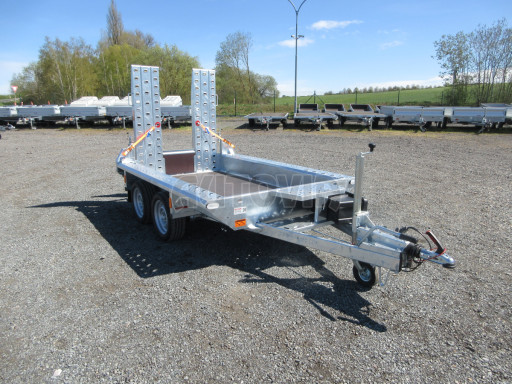 Celosvařený přepravník stavebních strojů FK 2,7T 2,45x1,35/0,25 KOMBI nájezdy č.8