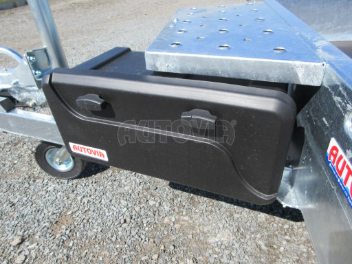 Celosvařený přepravník stavebních strojů FK 2,7T 2,45x1,35/0,25 KOMBI nájezdy č.9