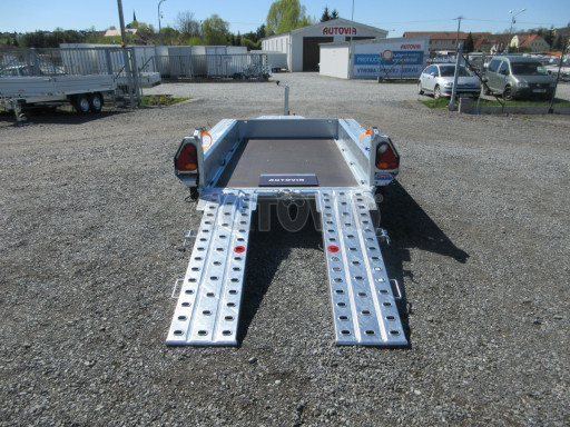 Celosvařený přepravník stavebních strojů FK 2,7T 2,45x1,35/0,25 KOMBI nájezdy č.13