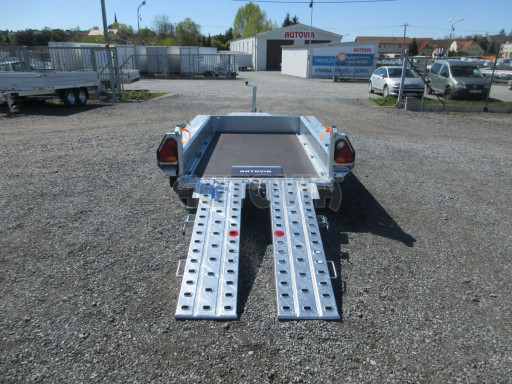 Celosvařený přepravník stavebních strojů FK 2,7T 2,45x1,35/0,25 KOMBI nájezdy č.14