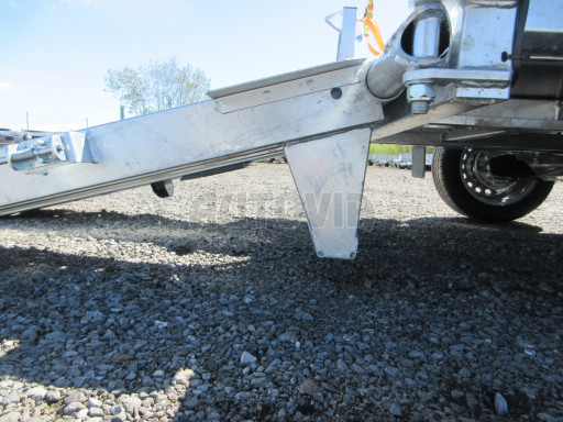 Celosvařený přepravník stavebních strojů FK 2,7T 2,45x1,35/0,25 KOMBI nájezdy č.17