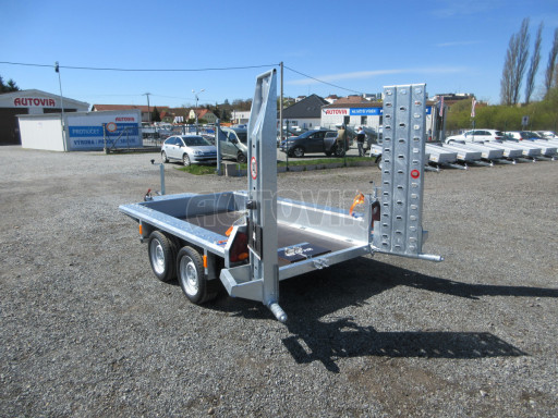 Celosvařený přepravník stavebních strojů FK 2,7T 2,45x1,35/0,25 KOMBI nájezdy č.19